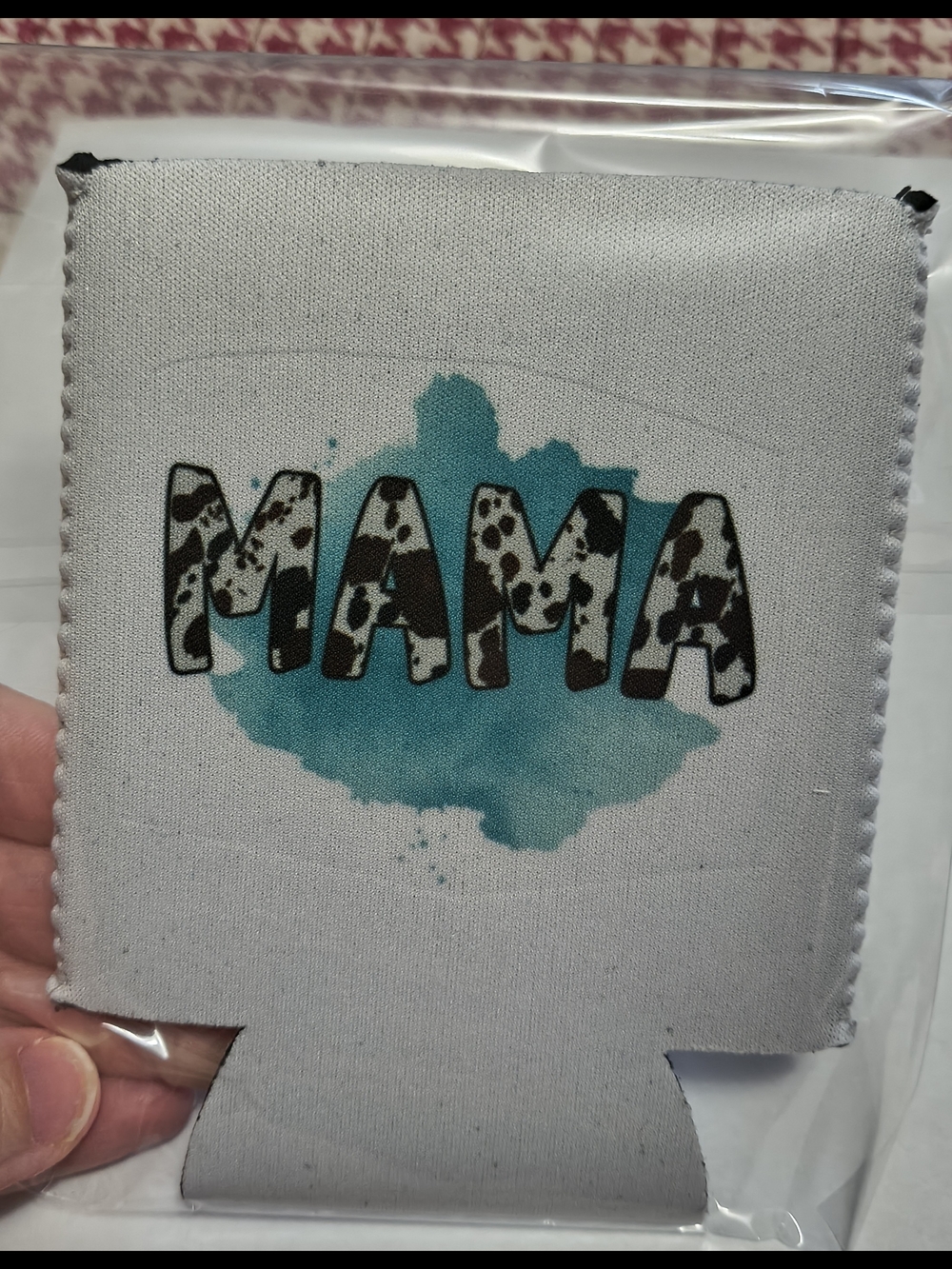 MAMA Cow Print Coozie